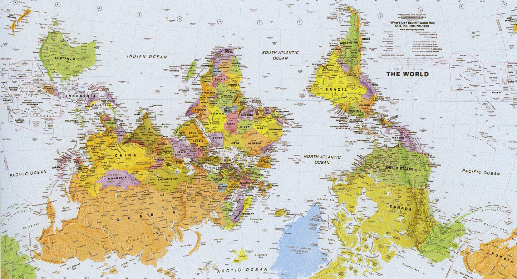 Карты мира — как они выглядят в разных странах - фото 6