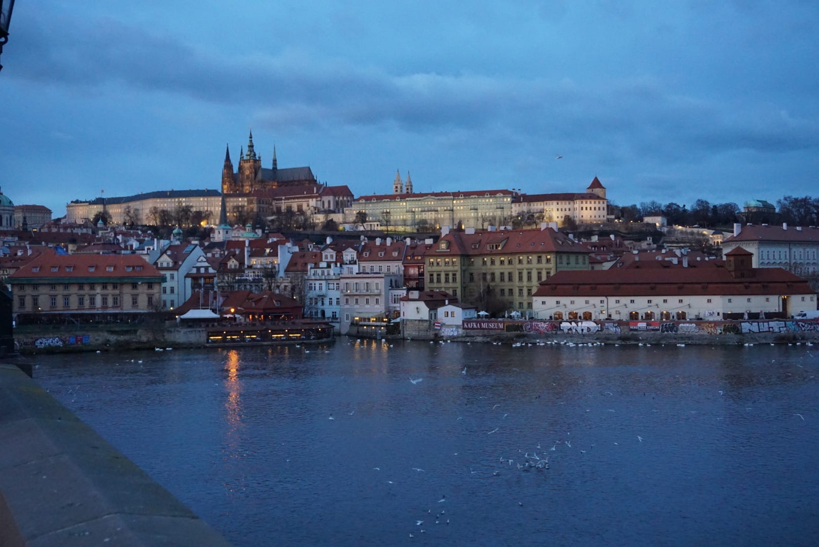 View of Prague’s Castle Quarter from Charles Bridge