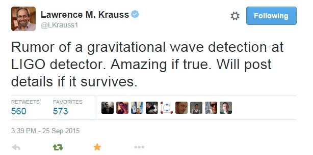 Krauss tweet