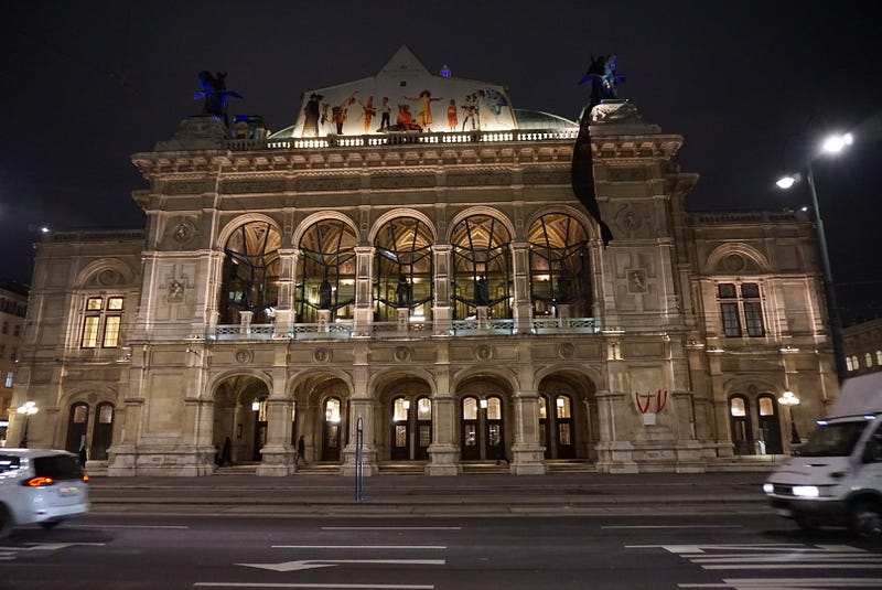 The beautiful Vienna State Opera House